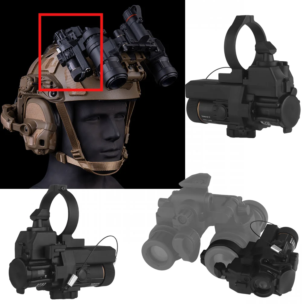 Dispositivo táctico de visión nocturna airsoft, modelo de fusión térmica simulado AN/PAS-29 para PVS7/14/15/18/23/AN/PVS-31 GPNVG-18 Cosplay