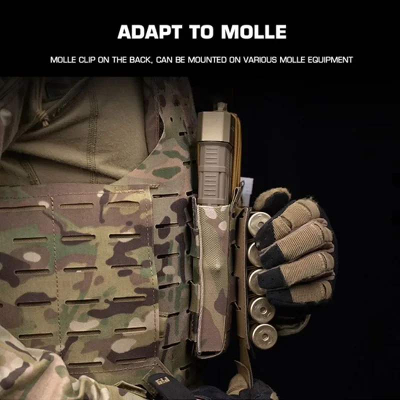 Bolsa elástica triple MOLLE 5,56/7,62 M4, ligera, bolsa triple elástica, material duradero, tácticas perfectas multicolores - imagen 4