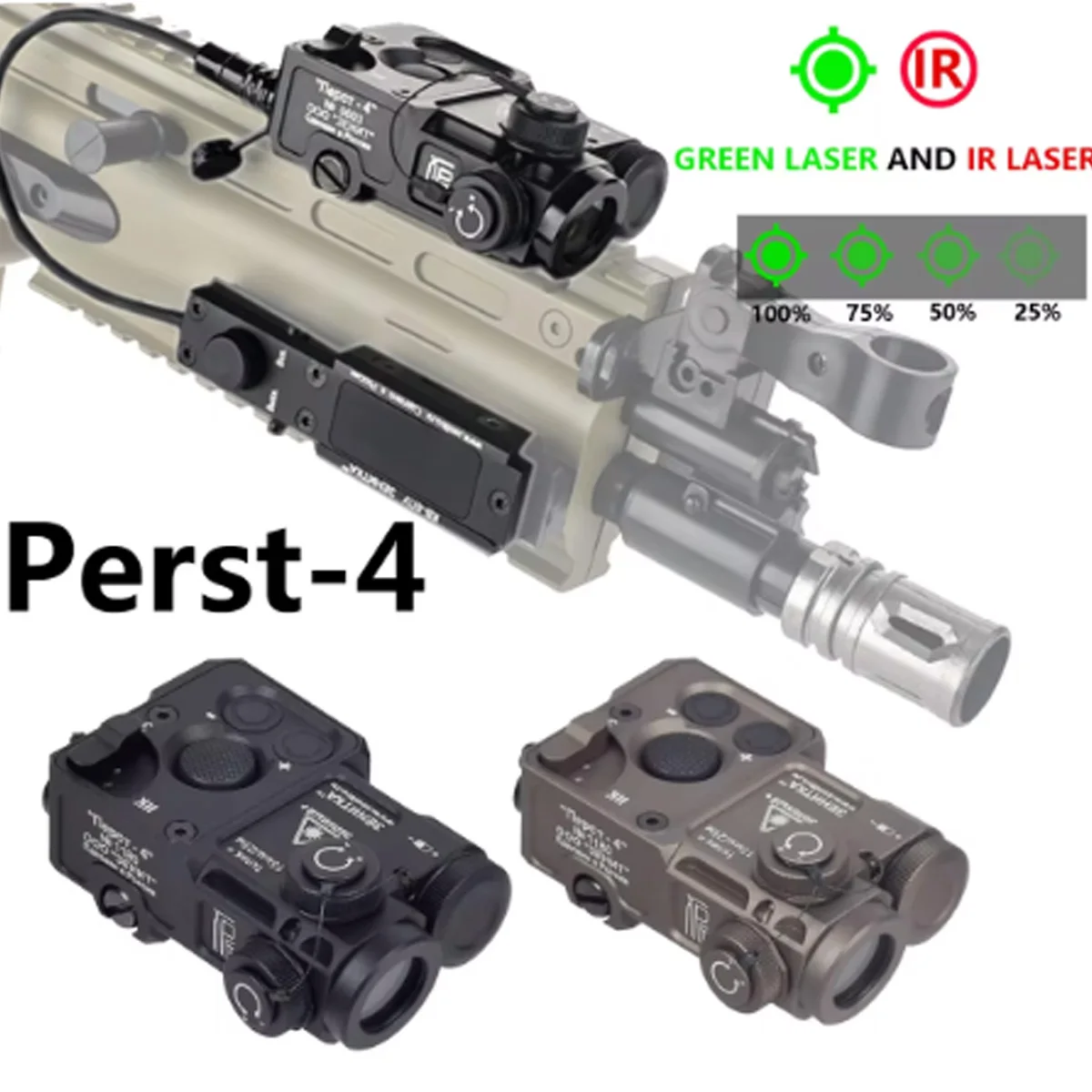 Zenitco Perst4 Láser verde y linterna táctica con mando remoto AK - imagen 4