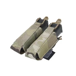 Bolsa MOLLE táctica doble compartimento articulado clip accesorios