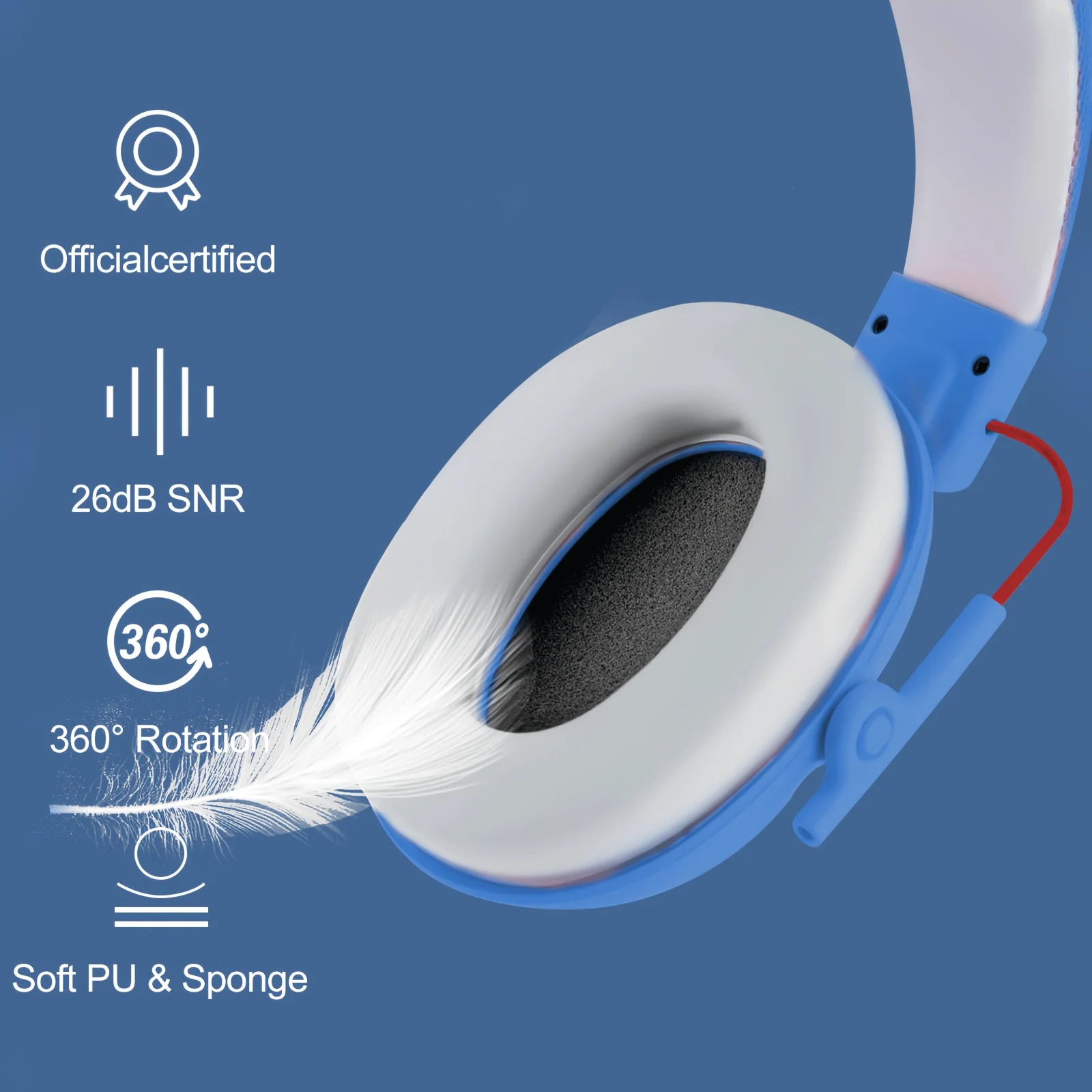 Auriculares con cancelación de ruido para niños, orejeras con reducción de ruido de 25db, protección auditiva, orejeras a prueba de sonido, regalos para niños escolares - imagen 5