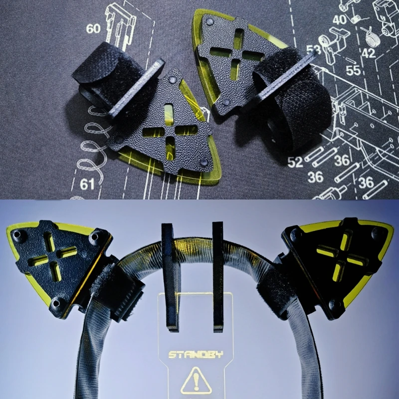 Orejas de gato tácticas, accesorios funcionales para auriculares, sombreros COSPLAY, sujeción de correa de gancho y bucle para uso