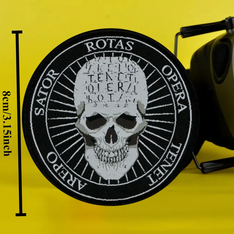 Parche táctico de moral "La gran sower gira la prenda la semilla de la vida", gancho y bucle con estampado de calavera, insignia militar, pegatinas para mochila - imagen 3