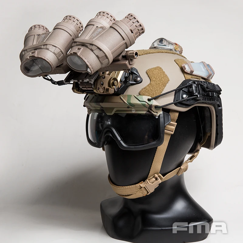 Gafas antivaho divididas para cascos tácticos Gafas de campo Cs Lentes de 3 mm compatibles con rieles de especificación Ops-Core - imagen 5