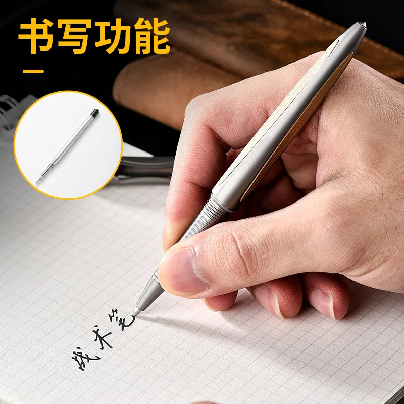Pluma táctica multifuncional de aleación de titanio, pluma de firma comercial al aire libre - imagen 4