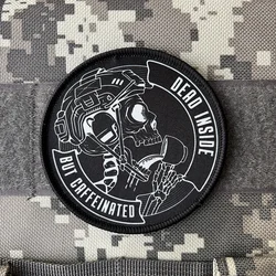 Parche táctico calavera soldado – Insignia moral gancho y bucle