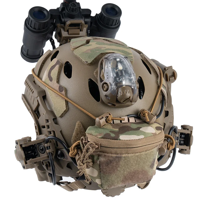 Bolsa trasera para casco táctico, bolsa para batería cerebral estilo SC, gancho y bucle, caja de batería NVG, almacenamiento para caza, accesorios de equipo para casco rápido - imagen 3