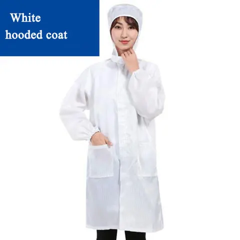 White hooded coat