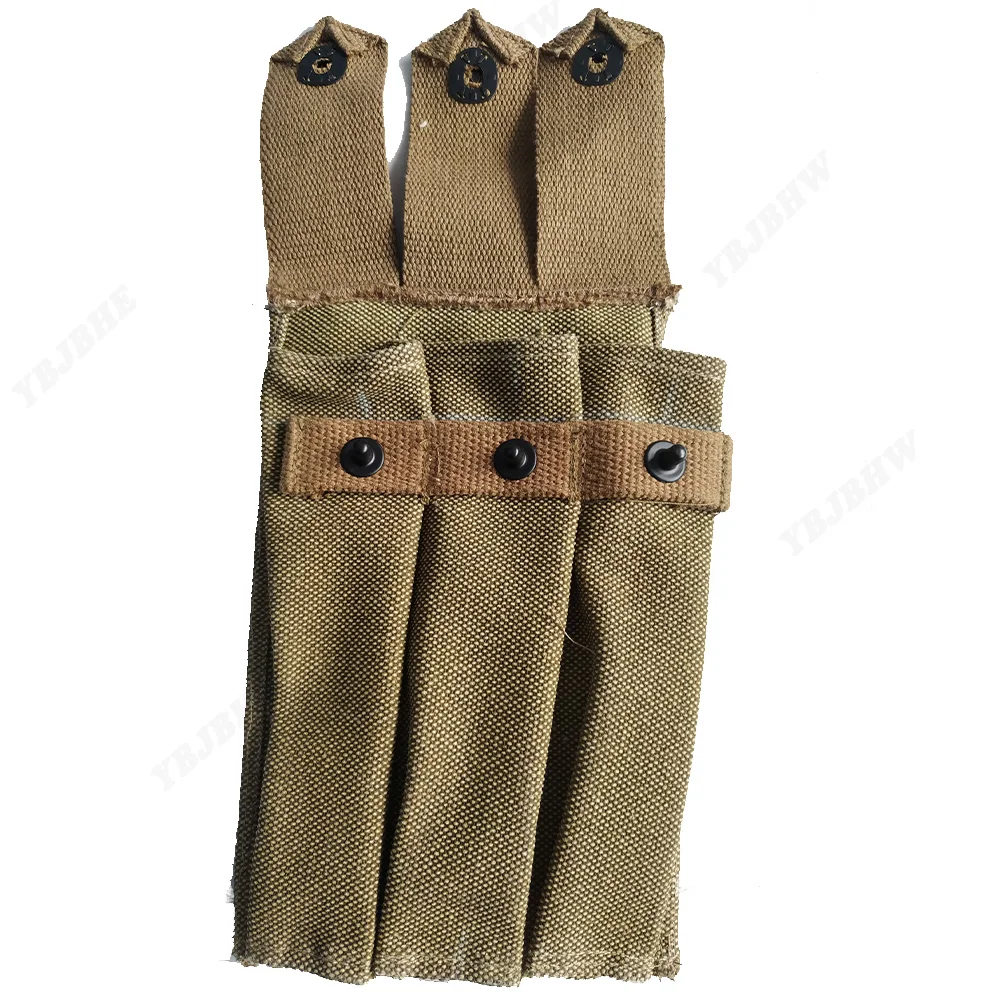 Bolsas del ejército de EE. UU. DE LA Segunda Guerra Mundial, 3 bolsas de revistas, réplica de la Segunda Guerra Mundial, material de lona para equipos al aire libre - imagen 5