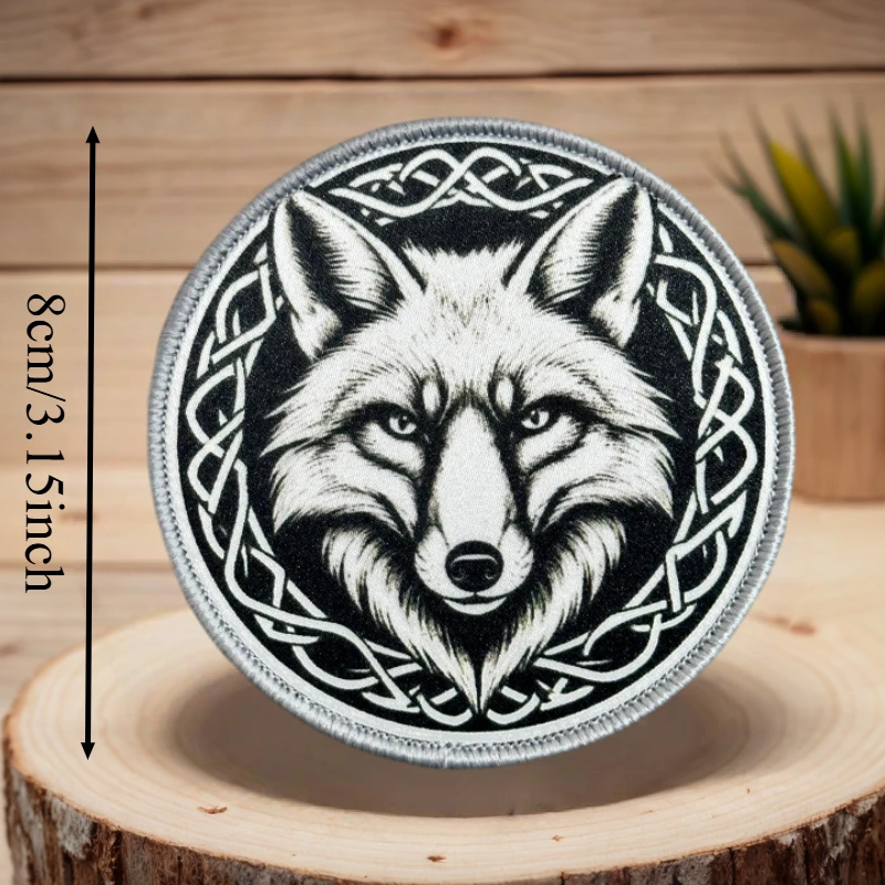 Parche estampado de colección de animales de dibujos animados, insignia de moral táctica con gancho y bucle, pegatinas decorativas para mochila, parches para brazalete para ropa - imagen 4