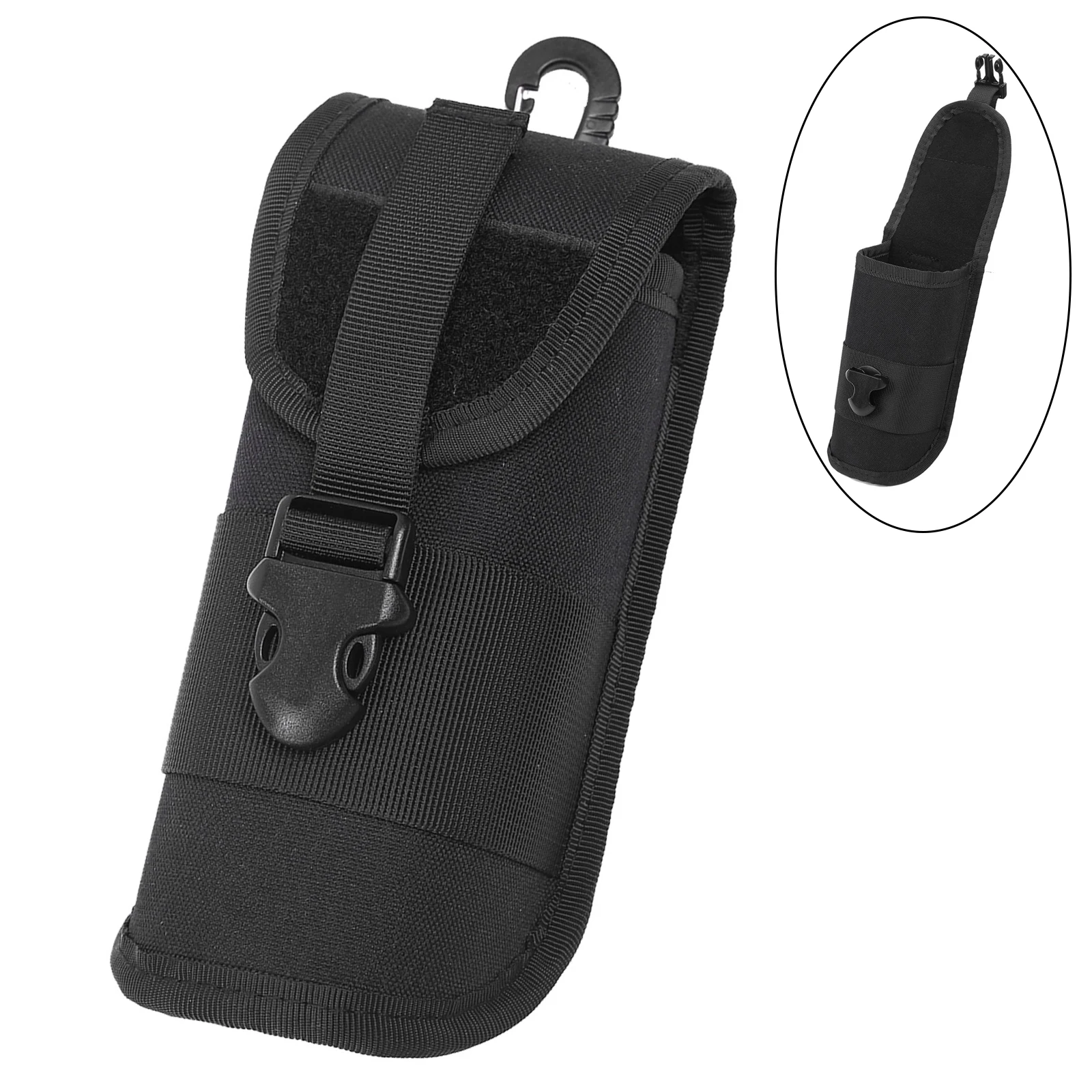 Estuche táctico para gafas Molle, bolsa para gafas de sol, caja protectora portátil para gafas, riñonera EDC de utilidad, bolsa de transporte con mosquetón