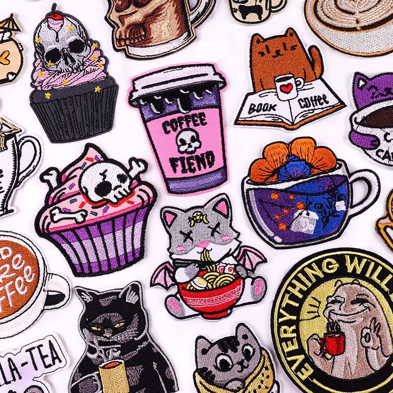 Parches termoadhesivos animales Punk dibujos – Planchar o coser
