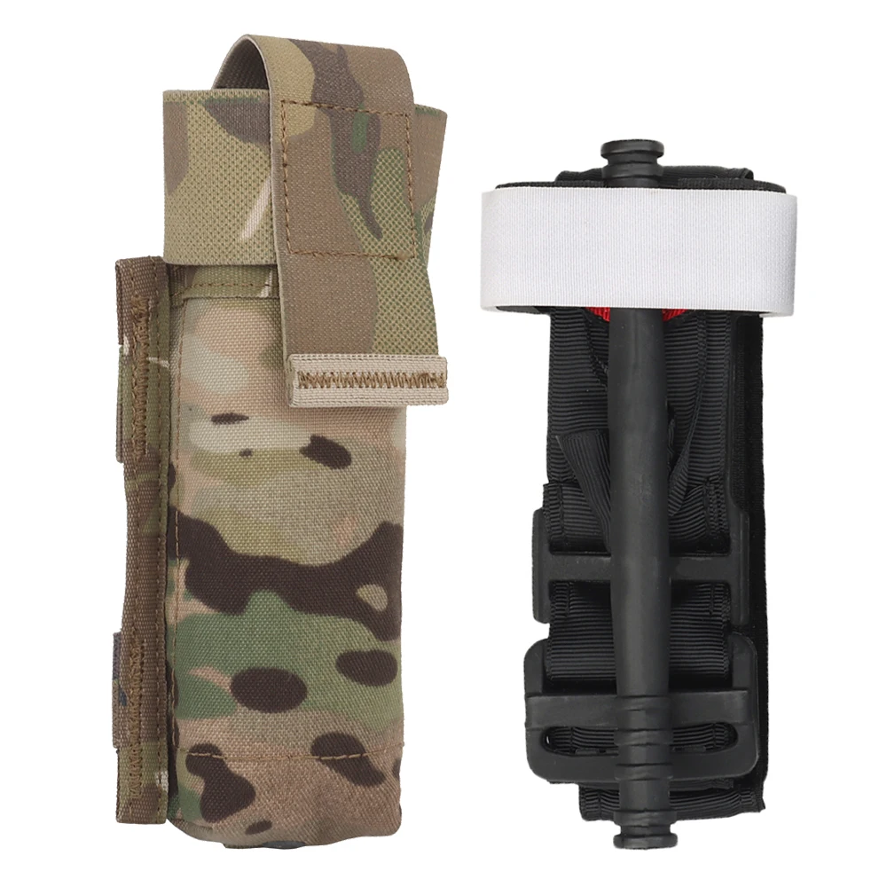 Bolsa de torniquete táctico Universal para exteriores, caza, Camping, senderismo, soporte de torniquete médico, cinturón MOLLE portátil, chaleco, equipo - imagen 2
