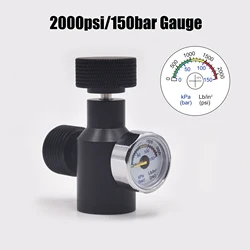 Botella de CO2 con válvula para agua gaseosa y acuarios