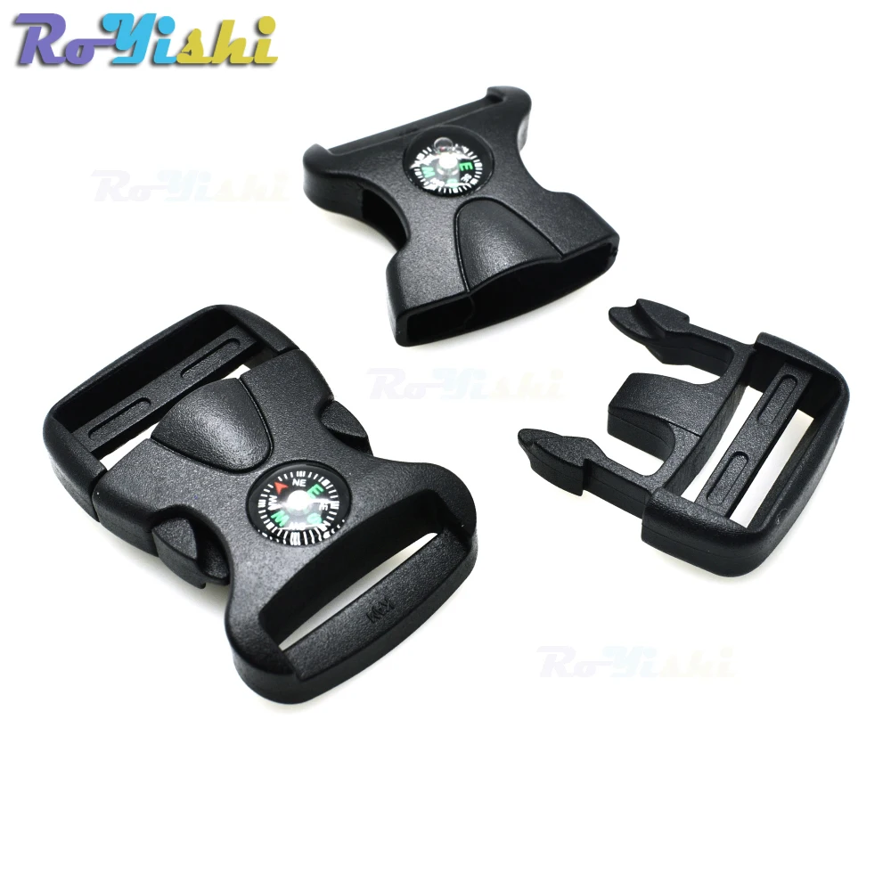Hebilla de liberación lateral de plástico de 1 "(25 mm) con brújula para mochila bolsa de camping - imagen 4