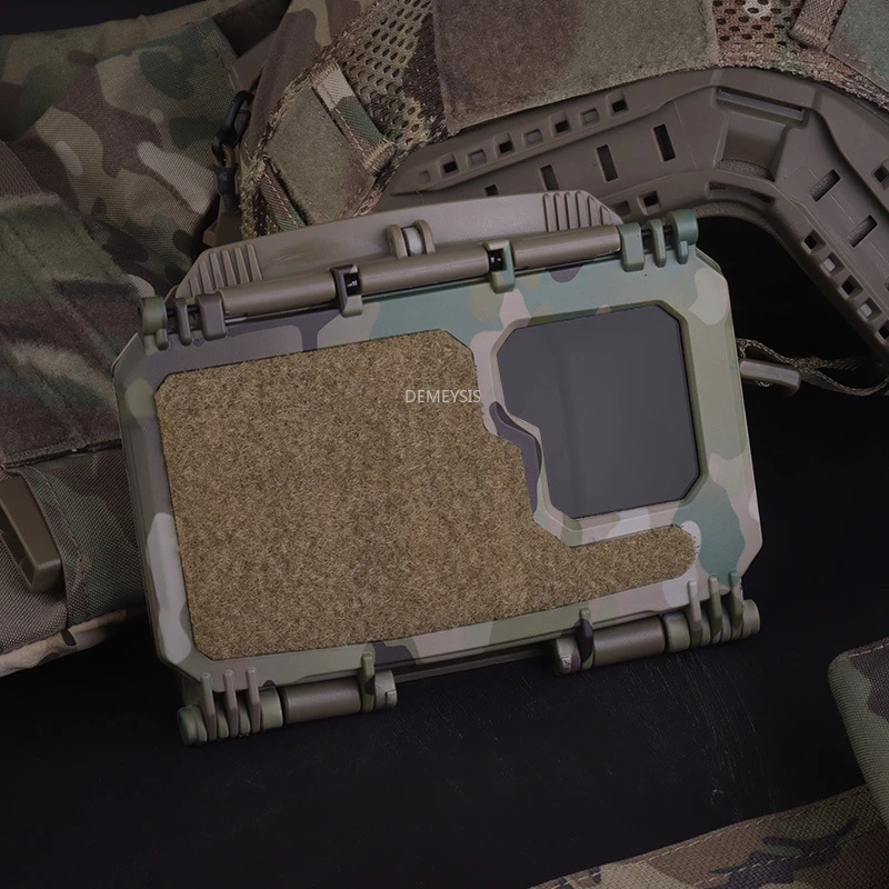 Soporte de navegación táctica MOLLE, caja de almacenamiento para teléfono V2, chalecos de caza, portador de placa, soporte para teléfono, tablero de navegación para dispositivo Airsoft - imagen 2