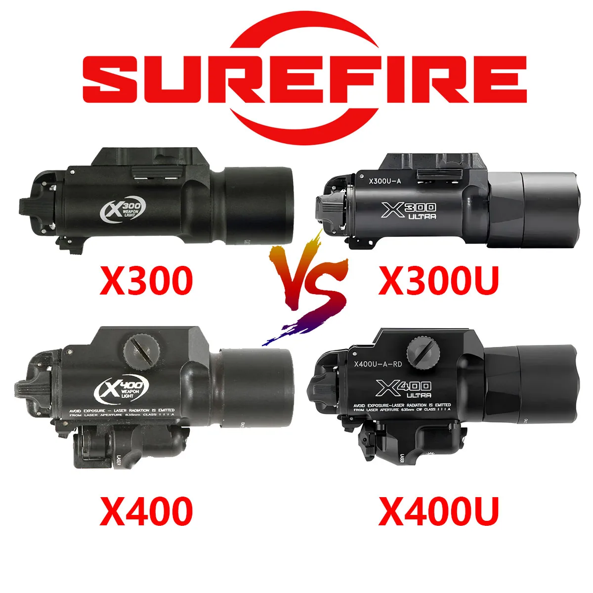 SureFire X300 Ultra X400 linterna Ultra táctica armas Airsoft luz de explorador pistola de caza linterna doble interruptor remoto