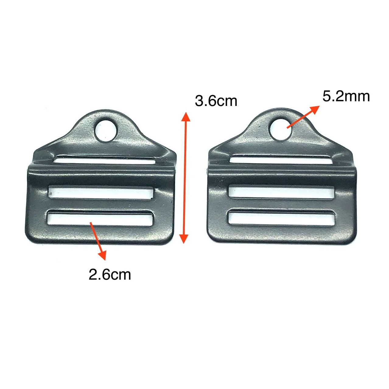 Hebilla de Metal para mochila, cierre ajustable, correa para bolso escolar, cinturón de correas, anillos Tri-Glide, gancho, accesorios de sujeción para ropa DIY - imagen 3