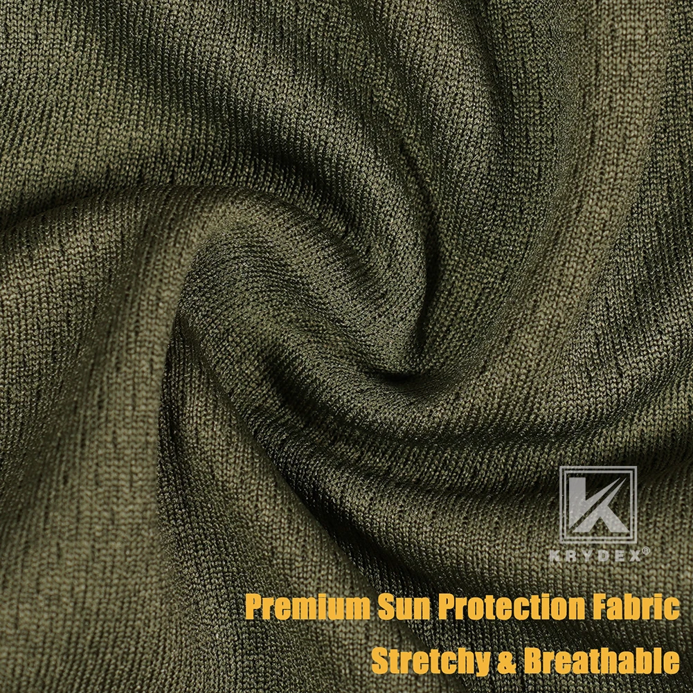 KRYDEX Mascarilla táctica Pasamontañas Camuflaje Envoltura para la cabeza completa Polaina para el cuello de secado rápido Capucha de protección UV para ciclismo, senderismo - imagen 4