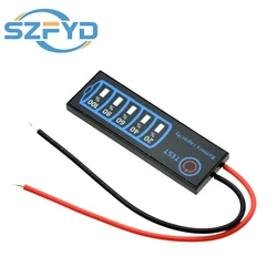 Indicador de nivel de batería DC5V-30V 2-8S, batería de litio ternaria, fosfato de hierro y litio, probador de capacidad de batería de plomo-ácido