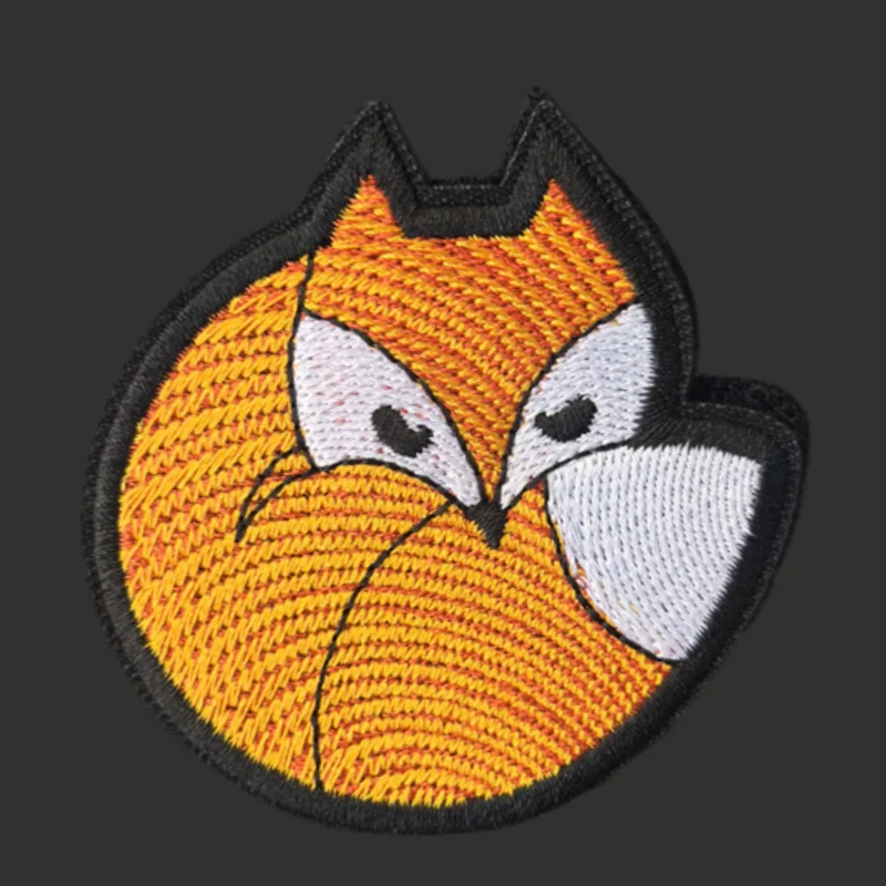 Parche de zorro, moral táctica, insignia bordada, gancho y bucle, mochila militar, ropa, accesorios decorativos, pegatina, brazalete - imagen 2