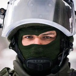 Casco balístico táctico IIIA - Protección facial y accesorios