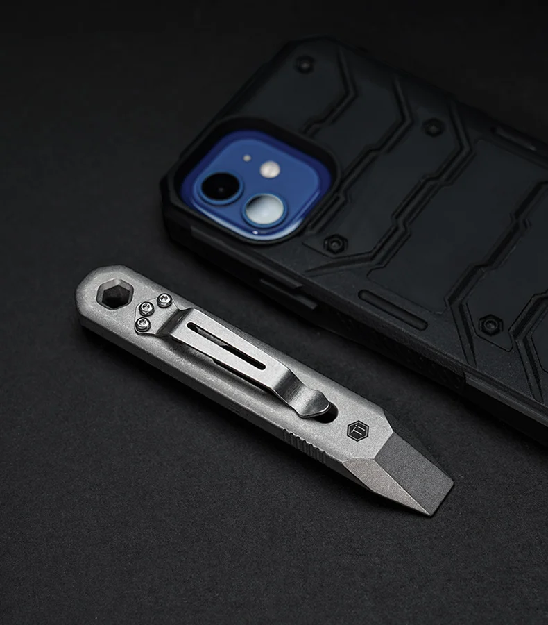 COOYOO-palanca táctica de aleación de titanio KR00, herramienta de autodefensa multifuncional Edc, llave portátil - imagen 5