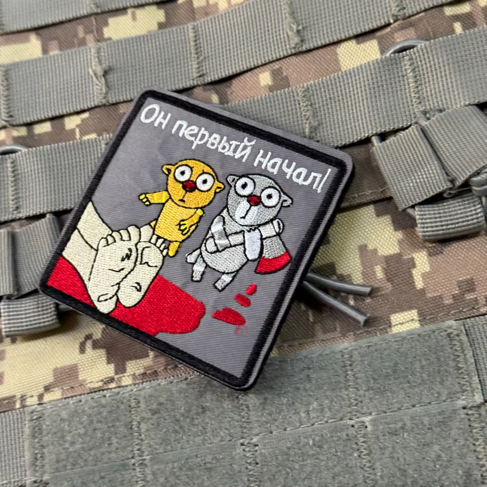 Parche táctico bordado con velcro gancho-bucle para mochila exterior - imagen 4