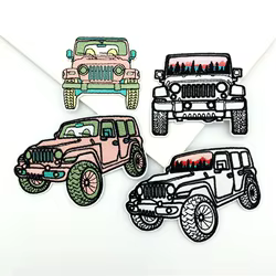 Parches bordados para vehículos todoterreno, cosidos o planchar, decoración DIY para sombreros, mochilas, ropa, accesorios de artesanía premium