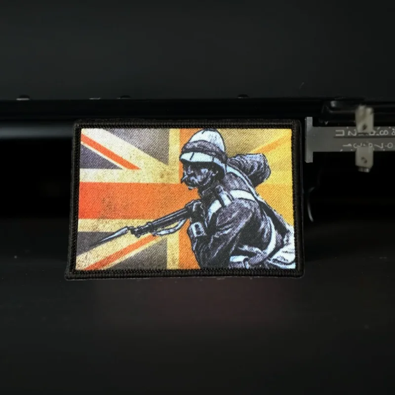 Insignia de moral de Redcoat británico, parche táctico Zulu, brazalete militar, emblema de parche de gancho y bucle para chaqueta, mochila, chaleco - imagen 4