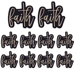 Parche bordado letras para coser – 10 unidades