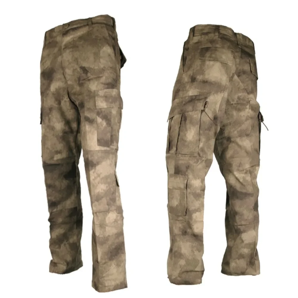 Uniforme táctico BDU de camuflaje para hombre, ropa de entrenamiento de francotirador Airsoft, senderismo, caza, traje de combate, conjunto de camisa y pantalones - imagen 4