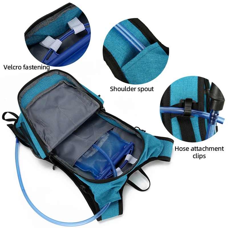 Mochila para deportes al aire libre, bicicleta, ciclismo, correr, senderismo, bolsa de agua, almacenamiento, casco, impermeable, vejiga ultraligera, bolsas ligeras - imagen 5