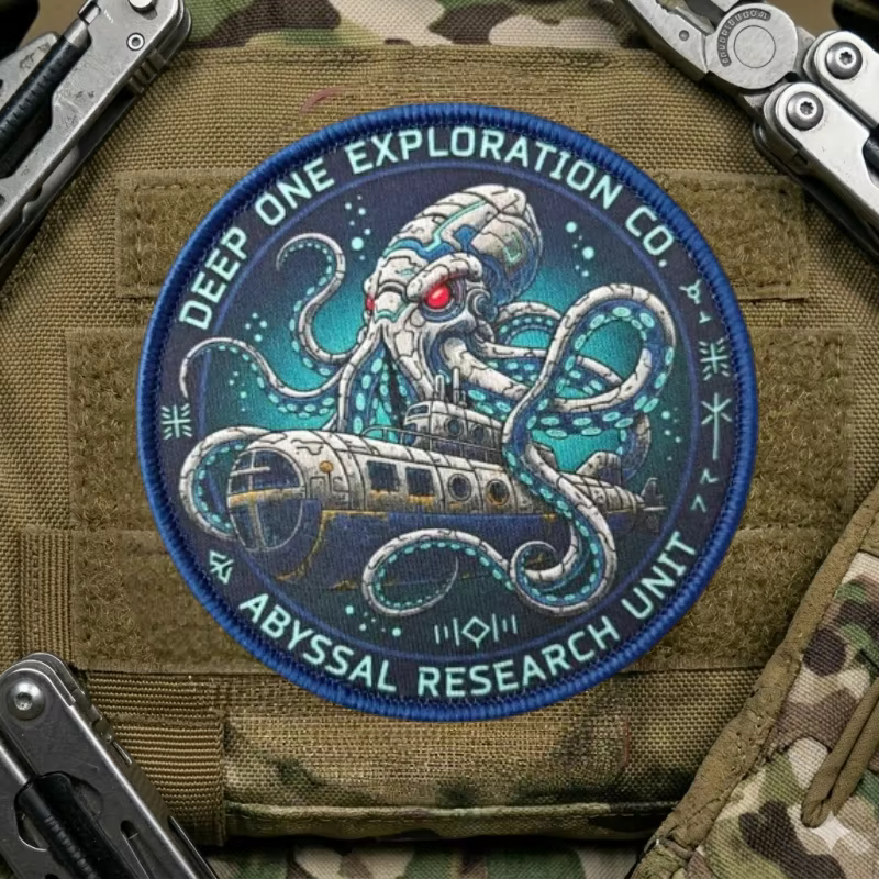 Parche táctico pulpo con gancho y bucle para mochila militar - imagen 5