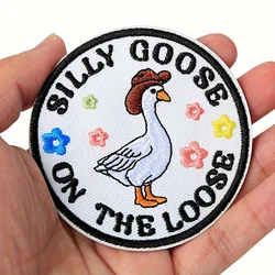 Parche velcro bordado para MOLLE Silly Goose animal lindo DIY