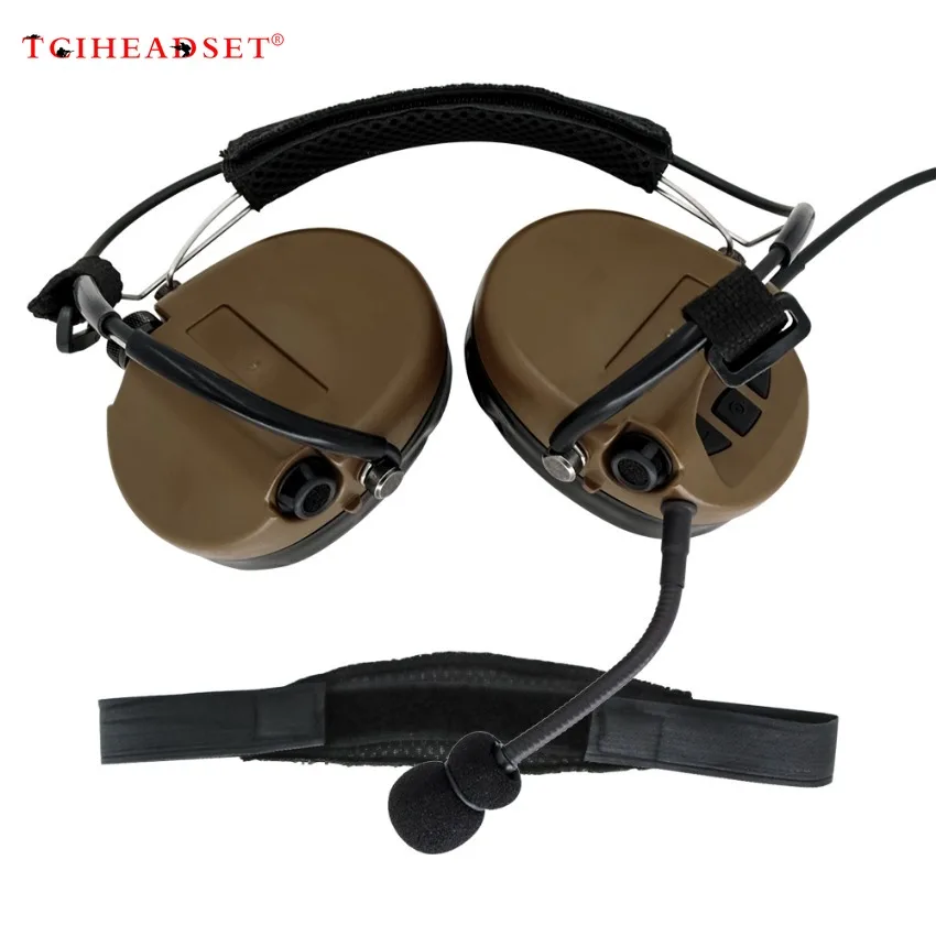 TCIHEADSET SORDI TCILiberator II auriculares tácticos protección auditiva orejeras de tiro electrónicas para Airsoft con PTT táctico - imagen 5