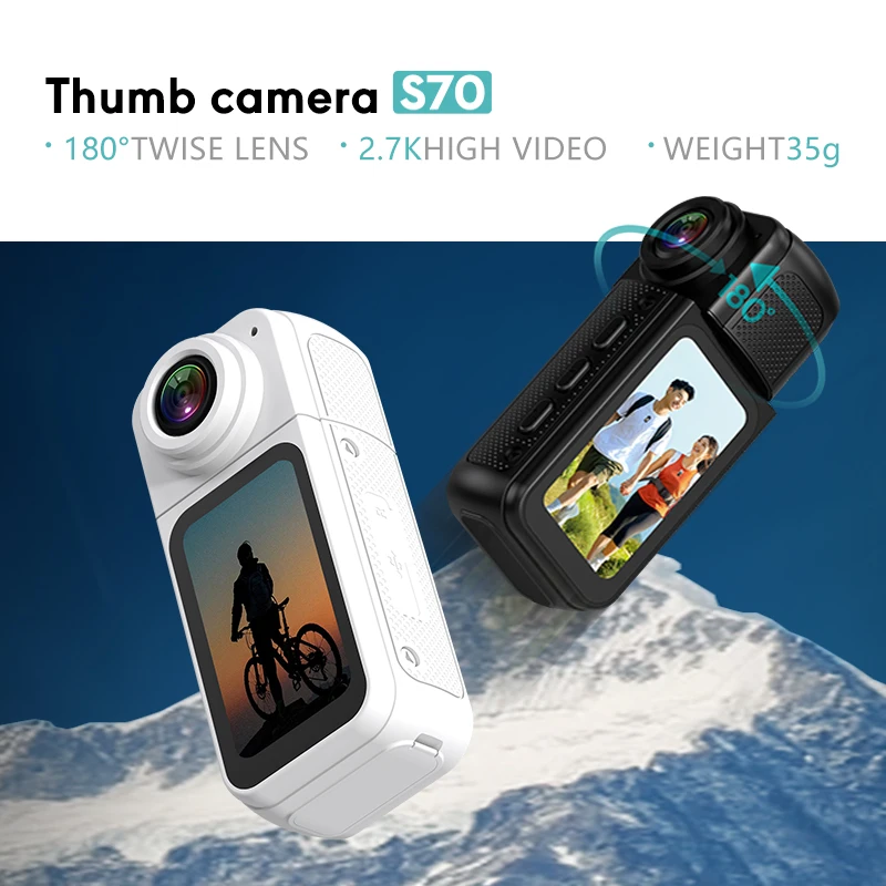 Cámara deportiva S70 rotación WiFi mando APP - imagen 2