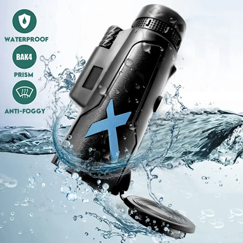 Potente telescopio Monocular 12x50 HD ZOOM binoculares portátiles telescopio de largo alcance caza Camping con trípode Clip para teléfono - imagen 4