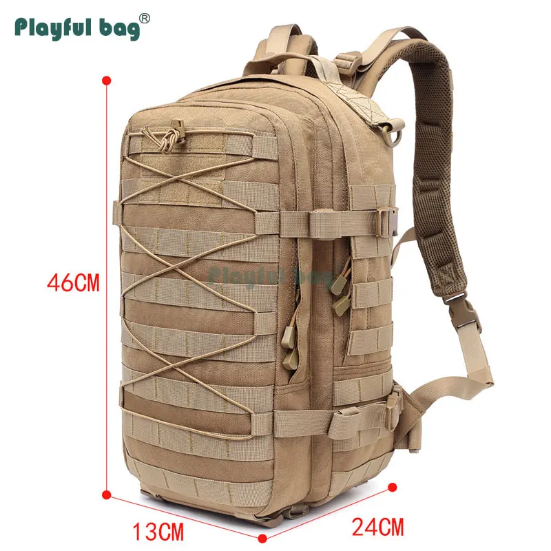 Mochila táctica para deportes de montañismo, bolsa de camuflaje 900D de 20-35L, mochila para senderismo al aire libre, viaje, caza, AVA101 - imagen 3