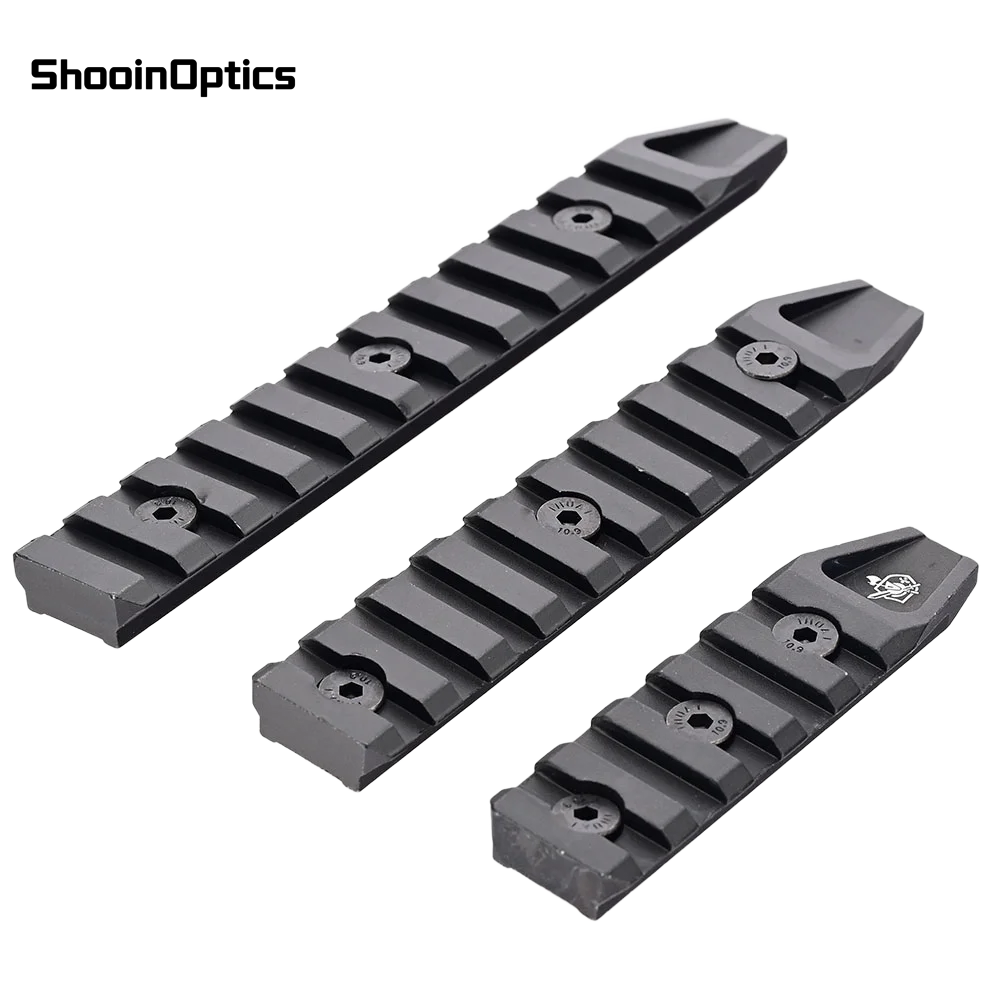 Base KeyMod de aluminio con riel Picatinny para linterna láser