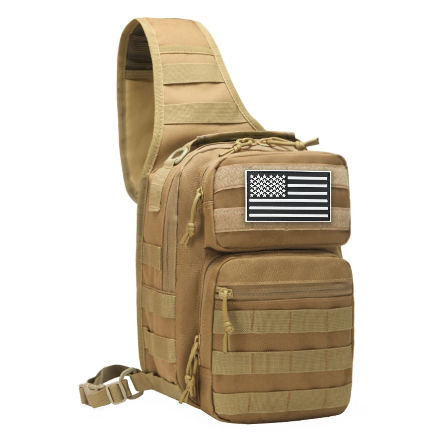 Bolso táctico MOLLE para pecho con correa ajustable y compartimentos - imagen 5