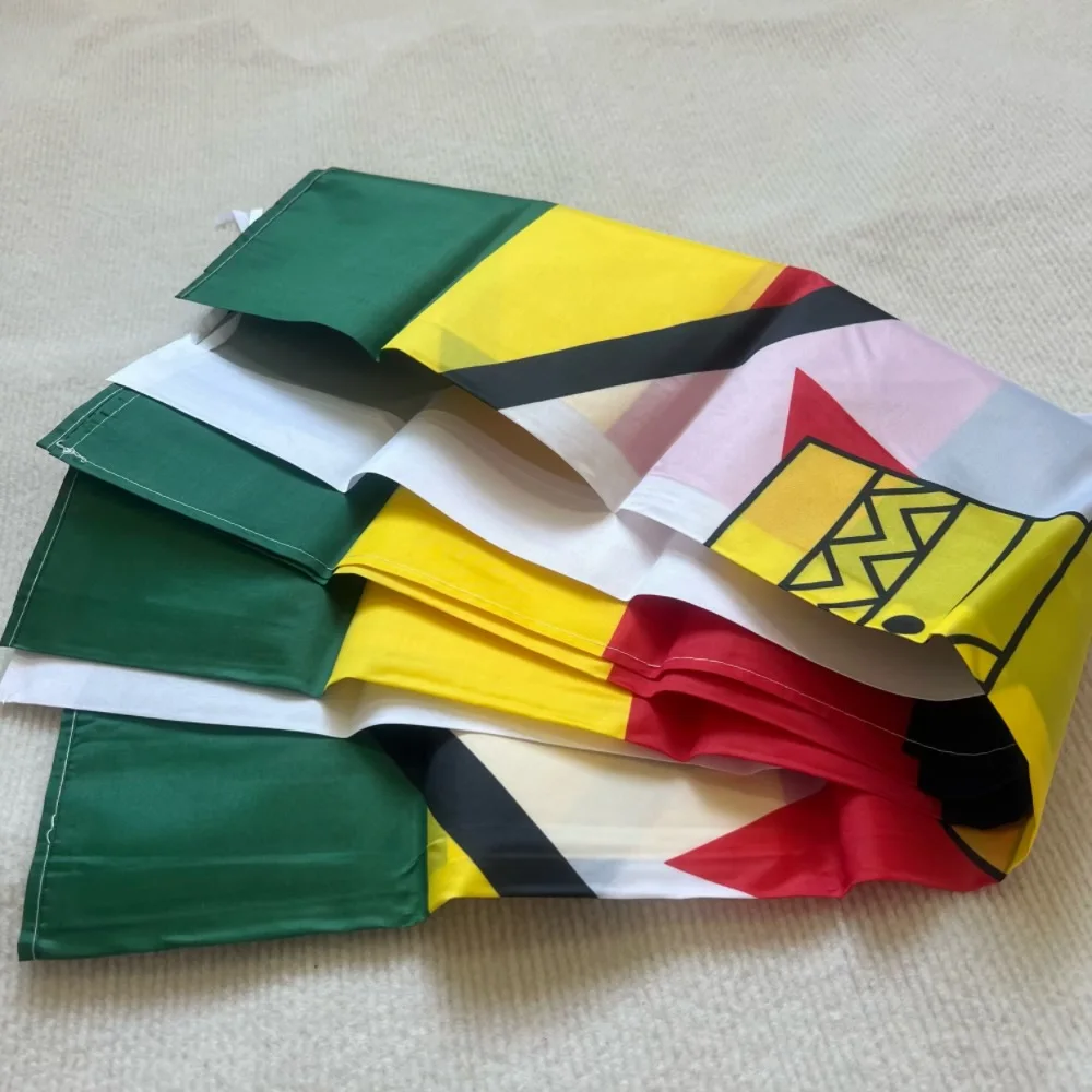 Bandera de Zimbabwe, 90x150cm, banderas nacionales de Zimbabwe colgantes de poliéster, bandera de doble penetración de 3x5 pies para decoración - imagen 5