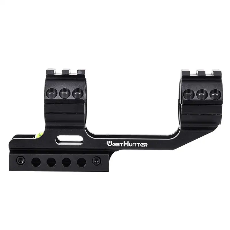 AQzzdc soporte de alcance táctico 1 pulgada 30mm anillos de mira óptica soportes de mira telescópica voladiza uso para rieles de cola de milano de 11mm 20mm - imagen 5