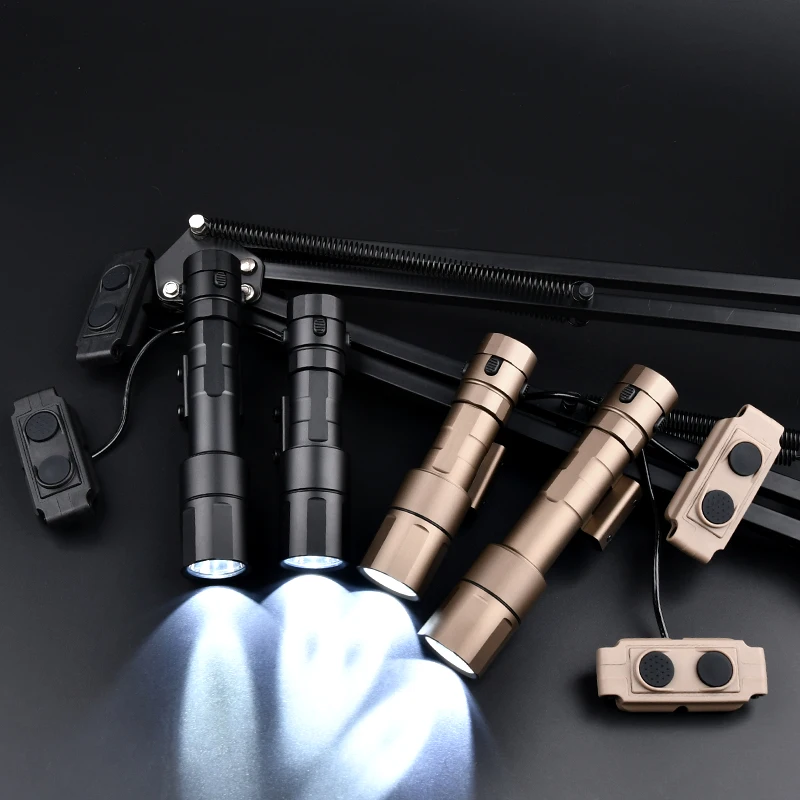 Brin-linterna Clou REIN2.0 para arma, luz LED de metal de 1300 lúmenes, interruptor de doble función, compatible con Rifle de caza - imagen 2