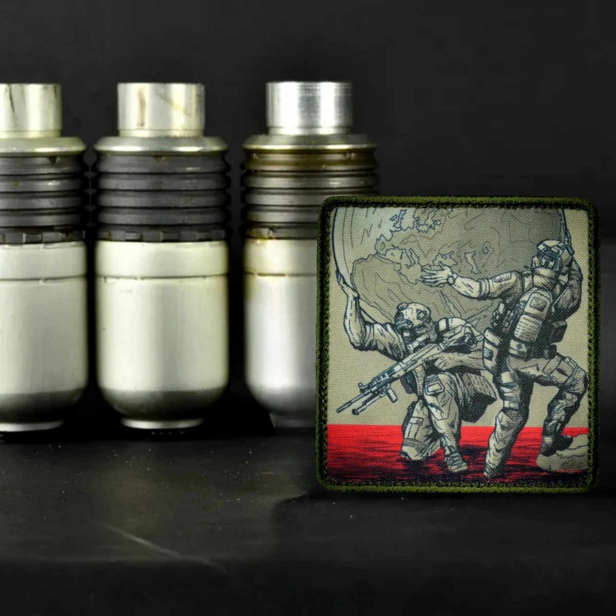 Parche táctico de "Atlanta", insignia de moral, soldados de asalto, brazalete militar, parches de gancho y bucle, ropa, mochila, pegatina impresa - imagen 3