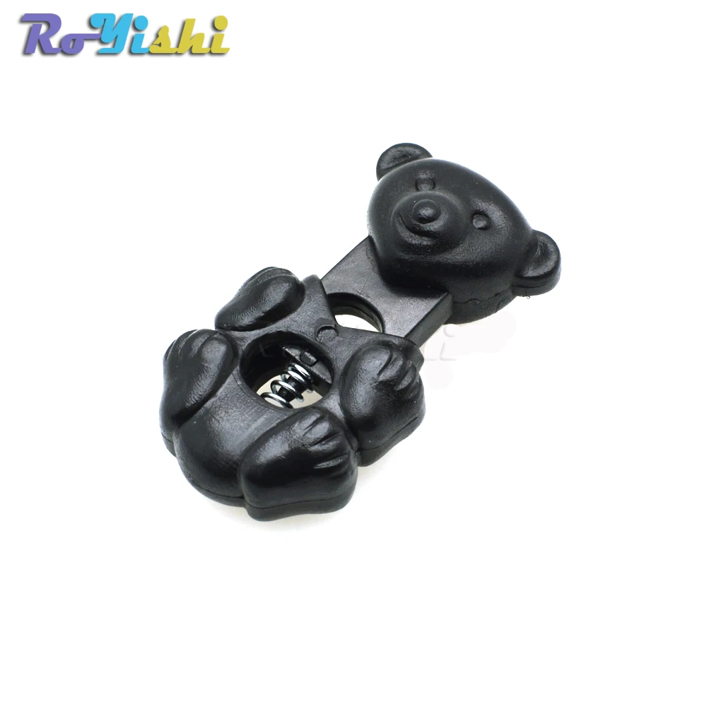 Tapón de palanca de bloqueo de cordón estilo oso para zapatos, Paracord, ropa deportiva, accesorios para mochila - imagen 3