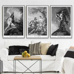 Decoración de pared de mitología griega, póster de diosa moderna, pintura en lienzo impresa de Aeneas y Afrodita, cuadro de pared clásico, decoración del hogar
