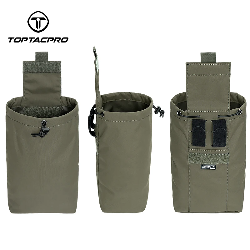 TOPTACPRO-Mini bolsa táctica de reciclaje EDC, bolsa de basura plegable, riñonera pequeña, accesorios para cinturón 8534 - imagen 2