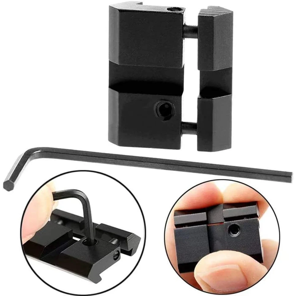 Adaptador de conversión de 11mm/10mm a 20mm/21mm, Montaje Estándar de riel Weaver, soporte de alcance para pistola de caza, adaptador a presión Low Pro - imagen 4