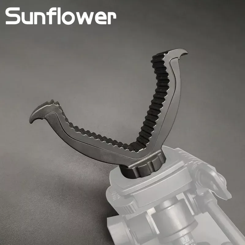 Soporte Mlok PTZ para caza y palo de yugo en V, soporte superior para tiro, accesorio de rosca 1/4 para trípode de caza, bipied, monopié - imagen 5